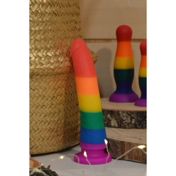 Gode ventouse multicouleur taille S 